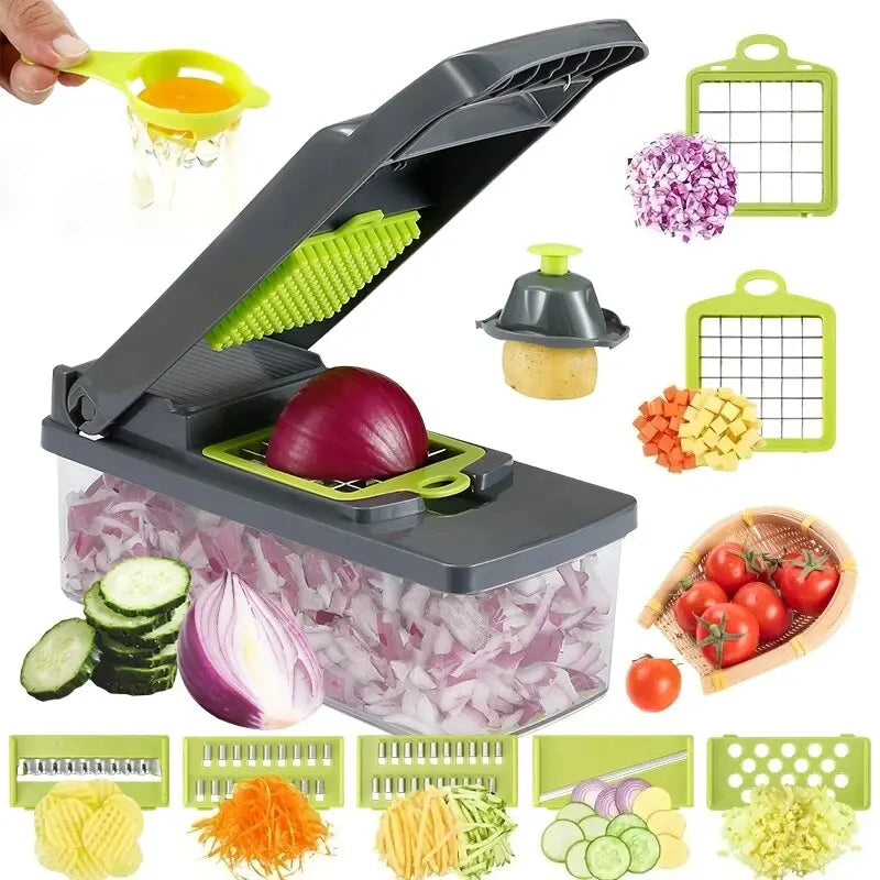 Multi-Function Vegetable Cutter – Effortless Slicing & Chopping - Home Chef Hub