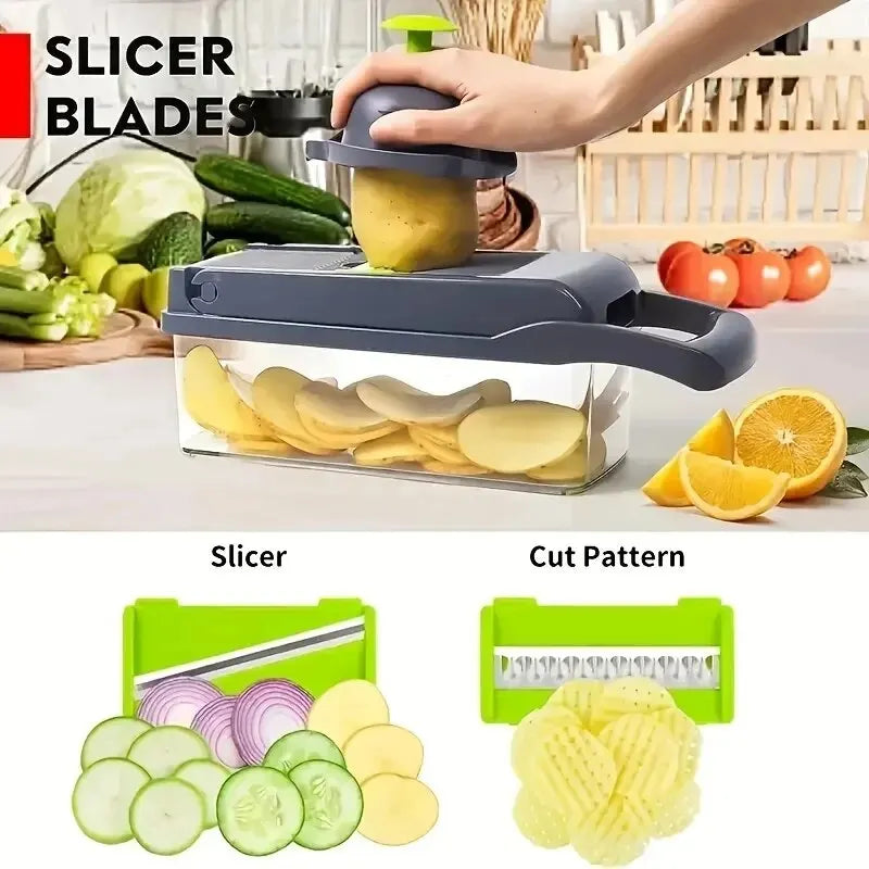 Multi-Function Vegetable Cutter – Effortless Slicing & Chopping - Home Chef Hub